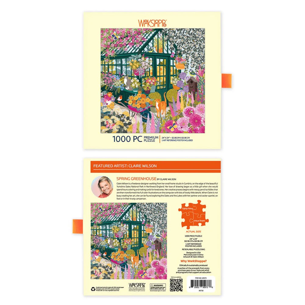 WerkShoppe Spring Greenhouse 1000pc Jigsaw Puzzle - Image 5