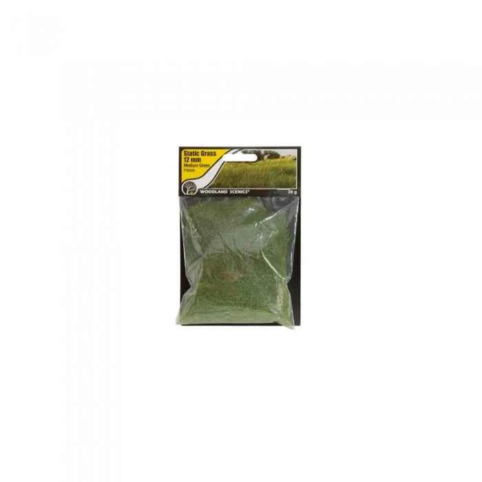 Woodland Scenics FS626 12mm Static Grass Medium Green