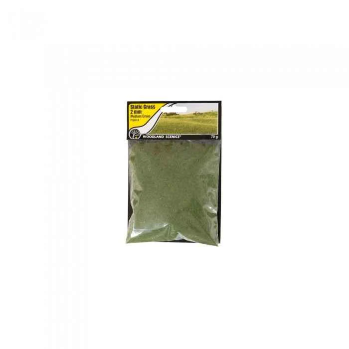 Woodland Scenics FS614 2mm Static Grass Medium Green