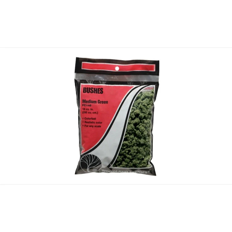 Woodland Scenics FC1646 Bushes Medium Green Shaker