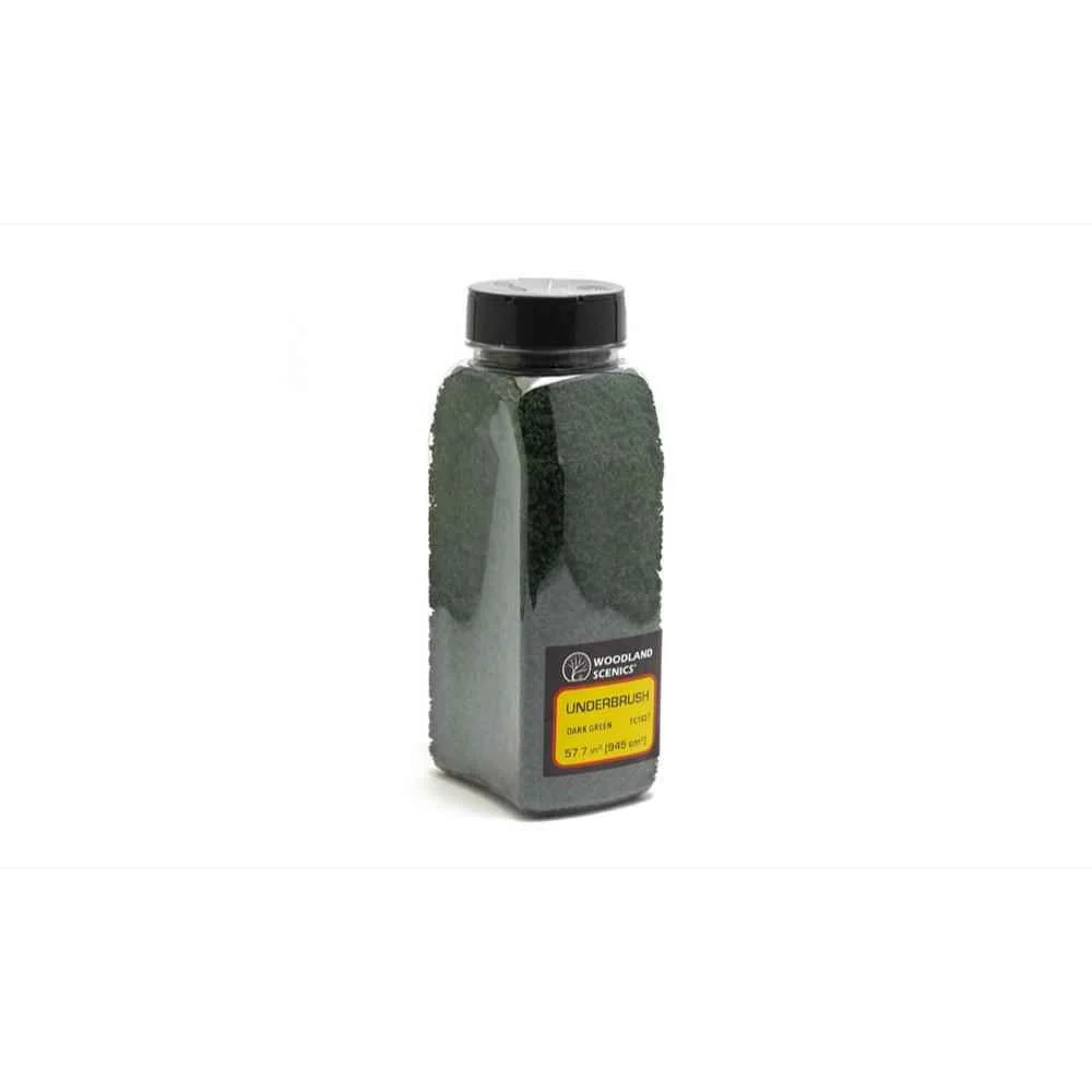 Woodland Scenics FC1637 Underbrush Dark Green Shaker