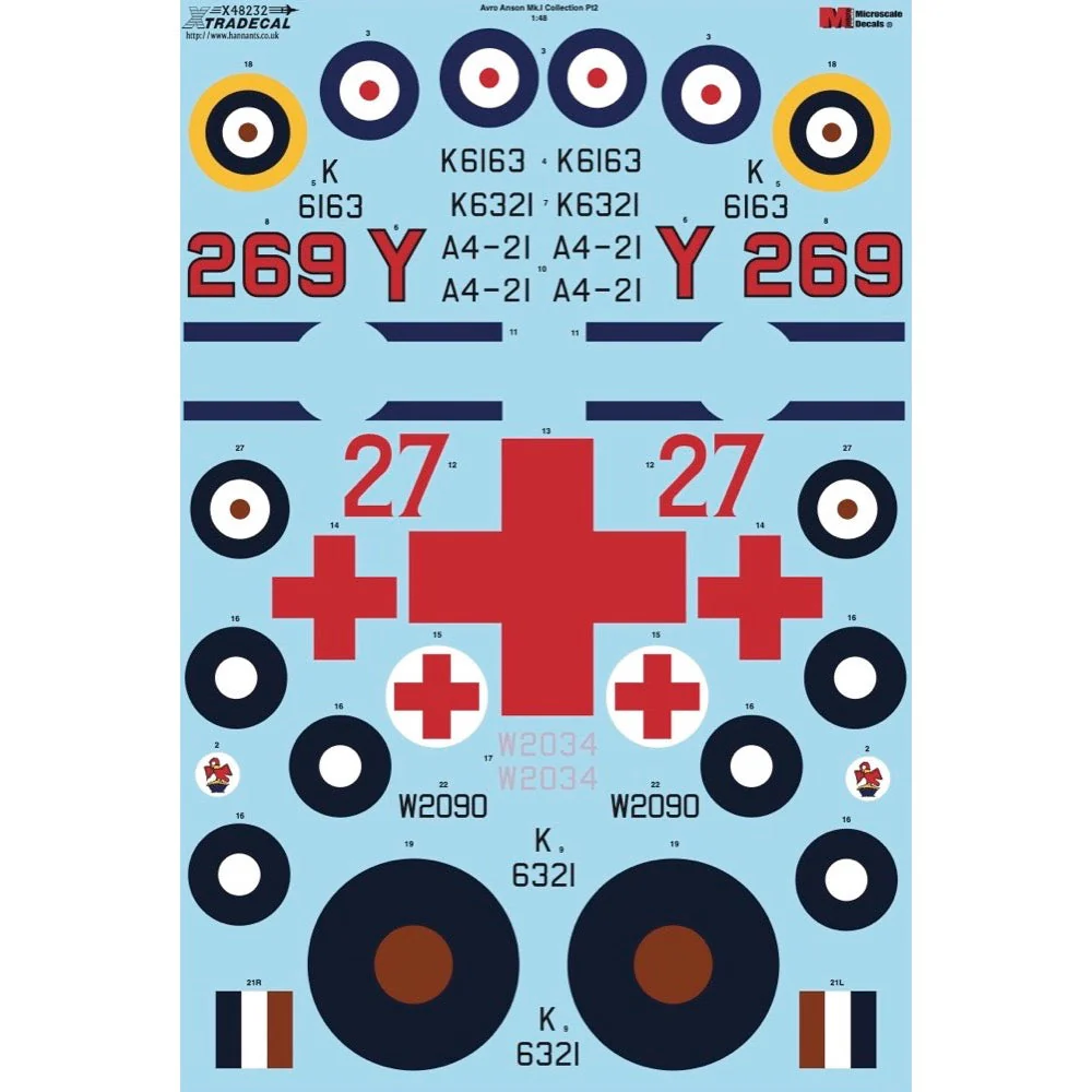 Xtradecal 48232 1/48 Avro Anson Mk.I Part 2 RAAF - Image 2
