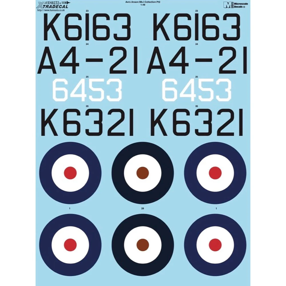 Xtradecal 48232 1/48 Avro Anson Mk.I Part 2 RAAF - Image 3