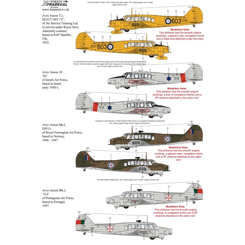 Xtradecal 48234 Avro Anson Mk.I RAAF Part 4 - Image 4